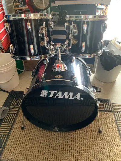 TAMA 22" BASS DRUM, 10 AND 12 INCH RACK TOMS, View more