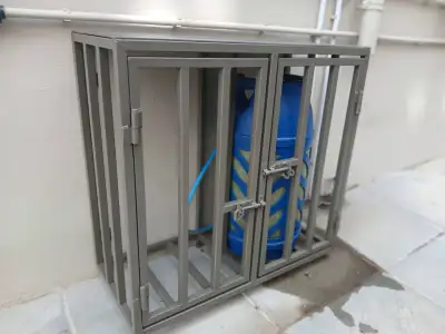 Lockable Cylinder Rack Cage - Contact for more details, View more