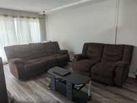 Pull out sofa and love seat.