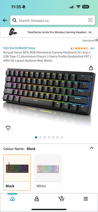 Durgod 60% Mechanical Keyboard 