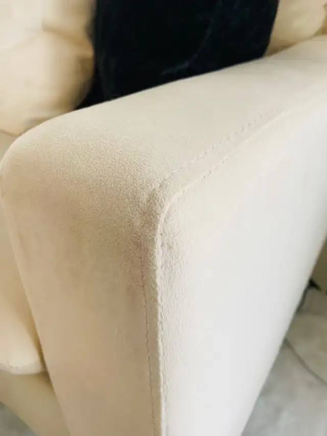 Cream beige sofa with gold legs in Couches & Futons in Norfolk County - Image 3
