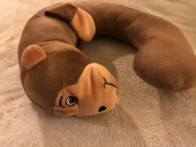 Kid’s neck pillow $5, Brown character pillow, View more