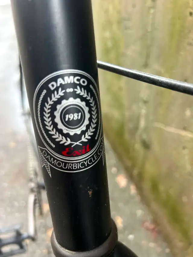 Black real steel chromoly single speed/fixie Damco track in Fixie (Single Speed) in City of Toronto - Image 6