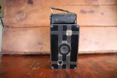 Old Kodak Jiffy Six-16 Accordian Style Camera, View more