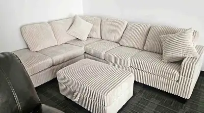 Ensemble de Salon Sectionnel en Courdy de Luxe, View more