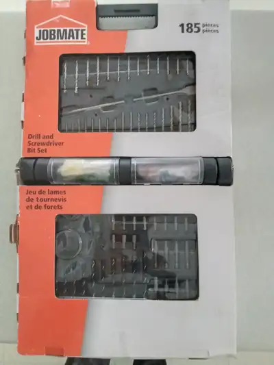 New. In original packaging. 185 piece drill bit set. Asking $30.00 or will trade for instant pot or...