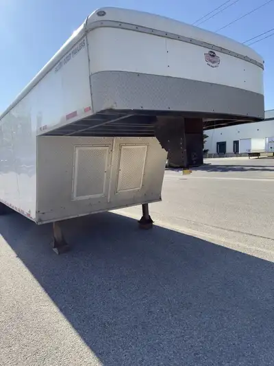 Trailer Specs: Make/Model: 2017 Cargo Mate Gooseneck Enclosed Cargo Trailer Total Length: 36 feet (i...
