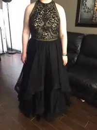 Grad Dress, Black, Size 16