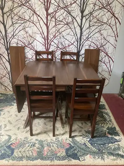 Refinished Table & 4 Chairs, View more