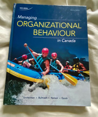 Managing organizational behaviour in canada textbook