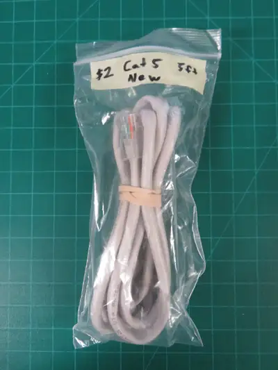 Ethernet Cable (Cat 5 / 5 ft / grey), View more