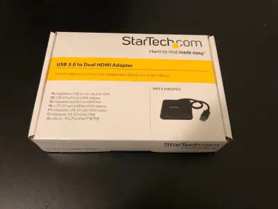 StarTech USB 3.0 to Dual HDMI Adapter , View more