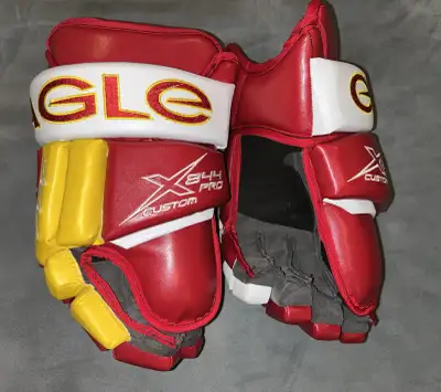 custom EAGLE PPF X844 Leather hockey gloves FLAMES, View more
