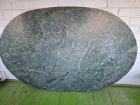 Oval Indio Verde Green Marble Table Top 54" x 35"