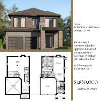 BEAUTIFUL 4 BED 3200 SQ FT ASSIGNMENT SALE IN MILTON