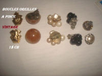 Boucles d'oreilles @ pince VINTAGE