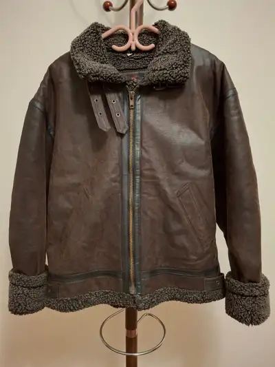 Vintage Cordovan Montreal leather bomber jacket, View more