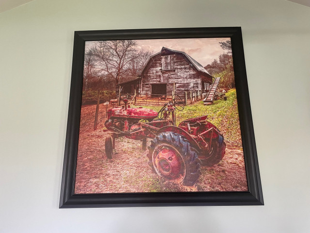 Large 41” x 41” tractor and barn art in Home Décor & Accents in Leamington - Image 2
