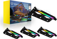 NEW: Teekuv 4 Pack 7 Inch 2.8W RGB LED Outdoors Lighting - NEW