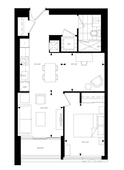1 Plus den assignment at Burke (Sherbourne and Bloor) South facing on High floor Closing Late August...