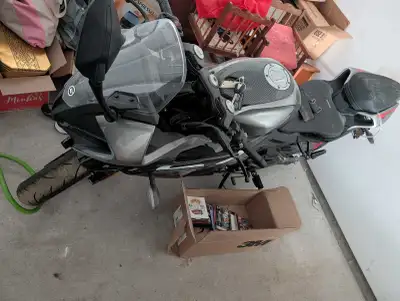 I rode it once and then it's been parked in the garage ever since. Battery is on a trickle charger.