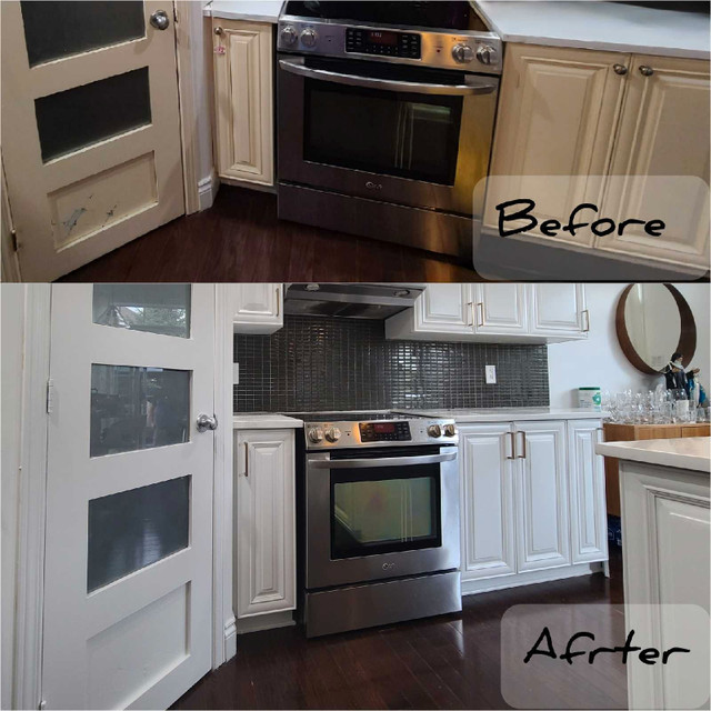 Kitchen cabinets spray painting  in Other in Ottawa - Image 2