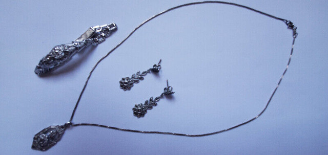 Vintage bijoux en argent - pendentif, bracelet et boucles  **** dans Bijoux et montres  à Laval/Rive Nord