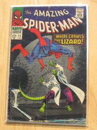 MARVEL COMICS Book: AMAZING SPIDERMAN # 44 – VINTAGE 1967 Lizard