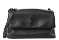 Authentic Saint Laurent Black Leather shoulder bag (new)