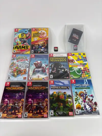 Minecraft Dungeons Ultimate Edition (Sealed) - $45 PuyoPuyo Tetris- $20 Plants vs Zombies - $30 Mine...