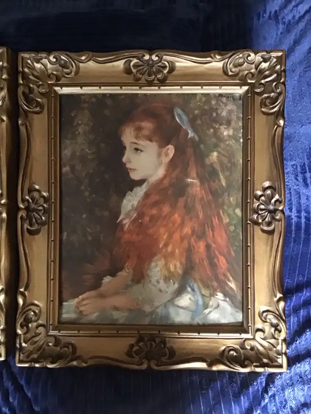 Picture Frames Vintage Ornate Renoir Tovine Winde Lithographs in Arts & Collectibles in Sudbury - Image 3