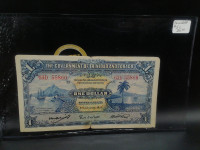 1943 Trinidad and Tobago one dollar #5c Banknote!!!!