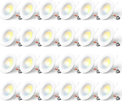 Amico 24 Pack 5/6 inch 5CCT LED Recessed Lighting, Dimmable, 12., View more