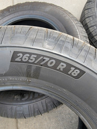 5 Michelin 18" Truck Tires