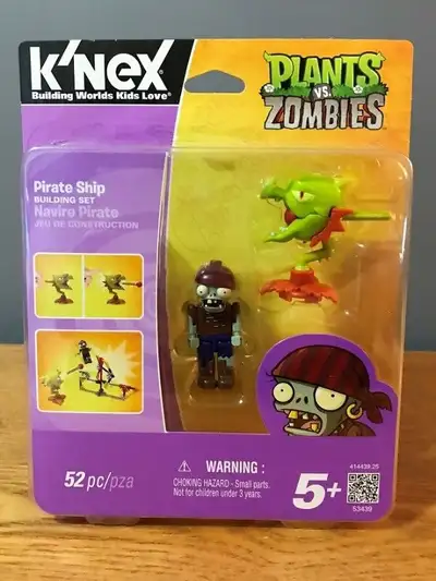 KNEX Plants Vs Zombies Pirate Ship - NEW, View more