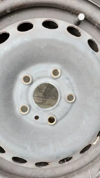 4 - 15" VW winter tire rims. (Size6Jx 15H2. 195/65R15) The tread deapth on the tires is very low and...