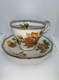 Tea Cup and Saucer - Royal Standard - Romany Rose