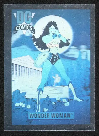 1992 DC Comics Hologram Justice League Trading Card Wonder Woman, View more