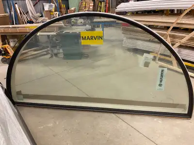 ODDSTOCK - ROUND TOP - DIRECT GLAZE WINDOW - BRONZE CLAD EXTERIOR - PRIMED PINE INTERIOR DIMENSIONS:...