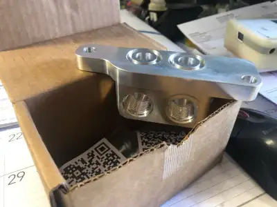 oil cooler/remote filter adapter for LS with MOROSO OIL PAN, brand new.. open to se was wrong. part#...