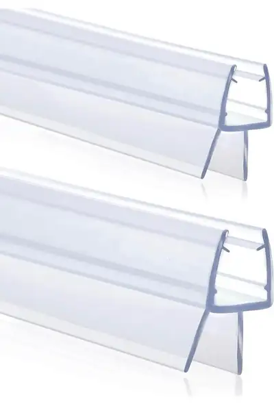 Shower Door Bottom Seal Strips H-Type 2PCS, 36 Inch Long Clear P, View more