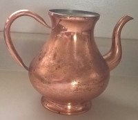 Vintage Copper Water Jug/ Pitcher/ Teapot with Tin Lining