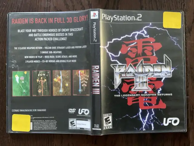 PS2 game - Raiden III in Sony Playstation 3 in Markham / York Region - Image 2