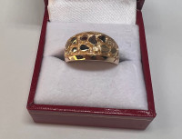 NEW! 10K Yellow Gold Nugget Ring