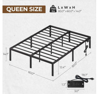 Queen size bed frame 