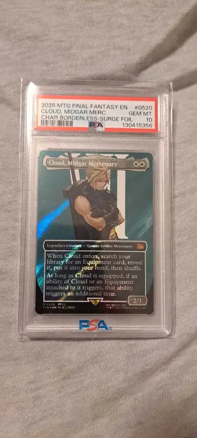 Cloud Midgar Mercenary Surge Foil PSA 10, View more