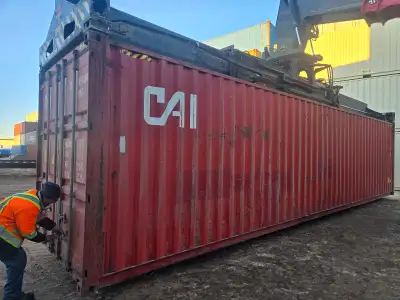 40' high cube shipping containers on sale! Location Edmonton Payment after delivery and when custome...