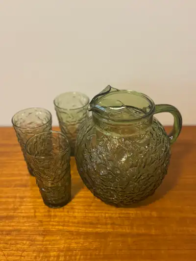 Vintage Pitcher and Glasses, View more