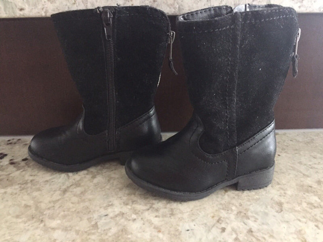 Toddler Size 6 Black Boots in Clothing - 2T in Winnipeg