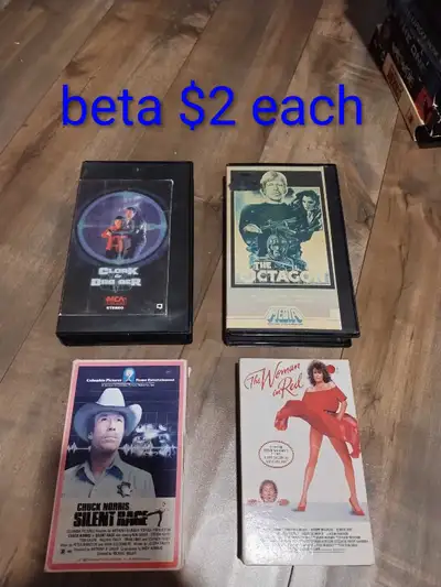 VHS tapes, starting at $2 each. Pickup in Highlands neighborhood. Check back often, new stuff added...